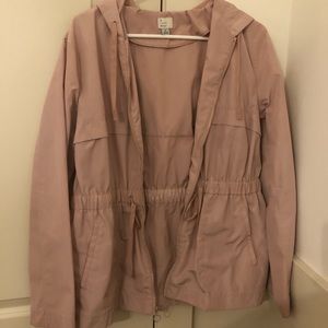 Pink rain jacket